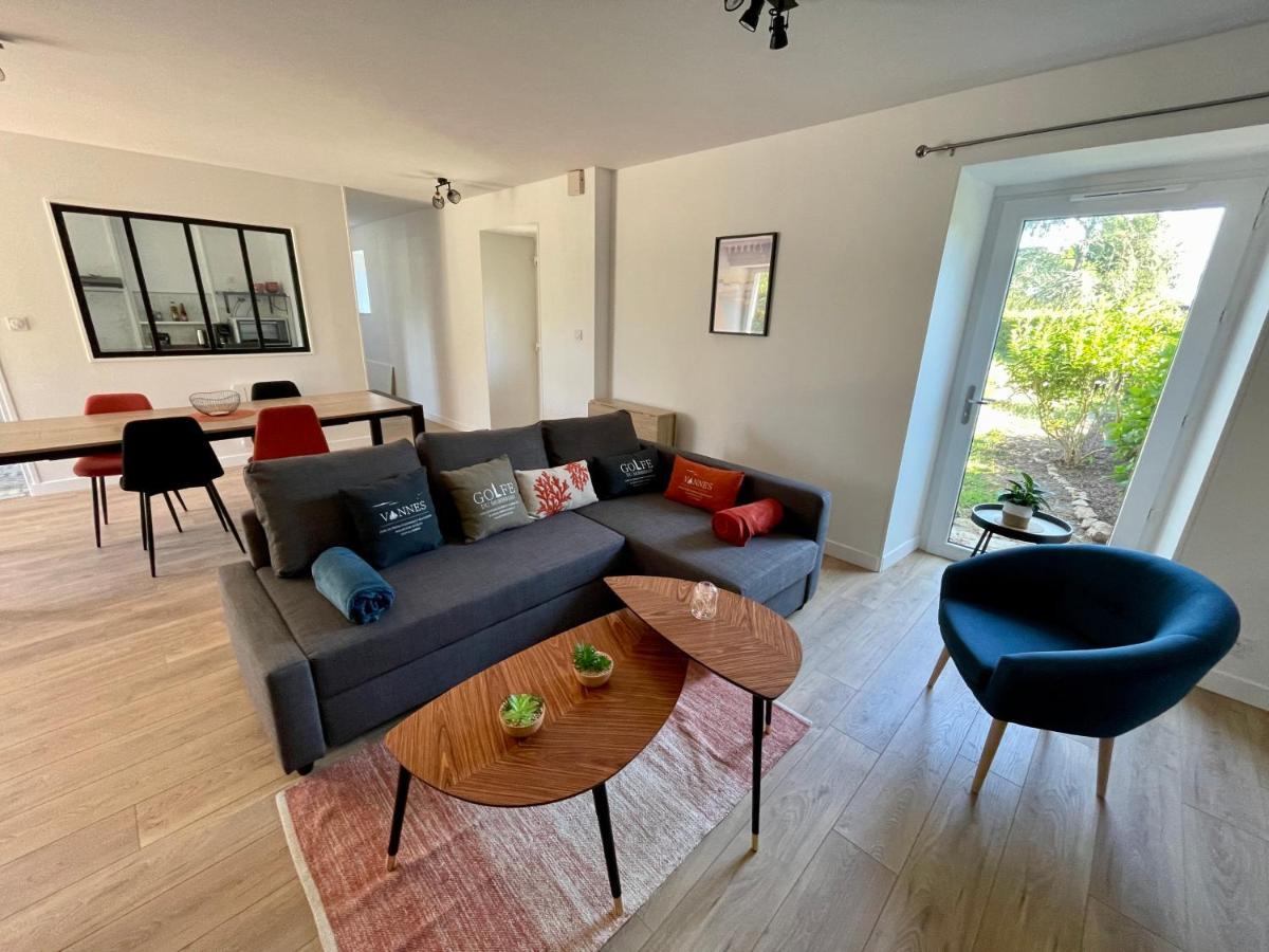 Villa Longère entre terre et mer - Per Pradiguen à Theix Extérieur photo